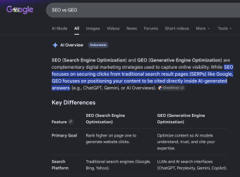 SEO vs GEO